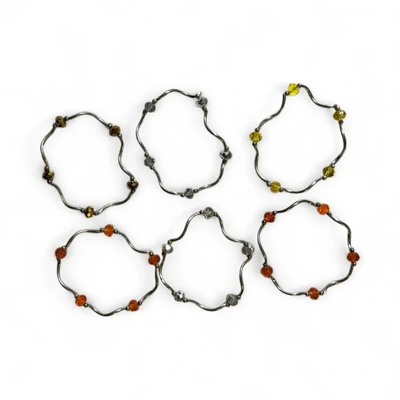 Autumn Themed Fashion Jewelry Lot 2 Pairs Earrings 6 Bracelets 1 Necklace - Picture 6 of 12